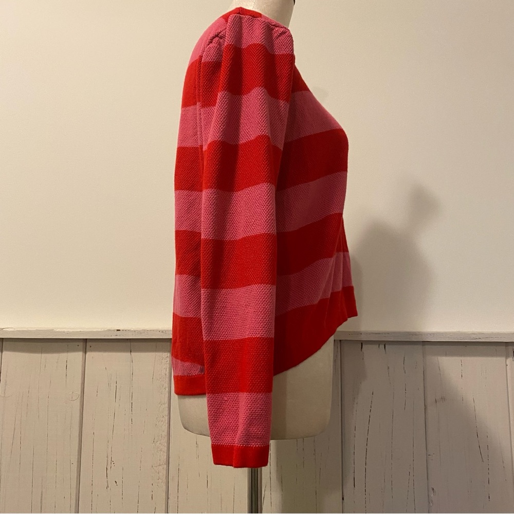 Compañia Fantastica Small Red Pink Striped Sweater - Picture 3 of 9